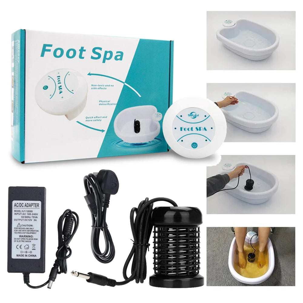 Ionic Detox Foot Spa Bath Machine Detoxification Massager Relieves Fatigue Promotes Good Health and Vitality
