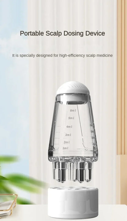 Portable Mini Scalp Essential Oil Liquid Applicator Comb Massager Guiding Anti Hair Loss Scalp Care Tool