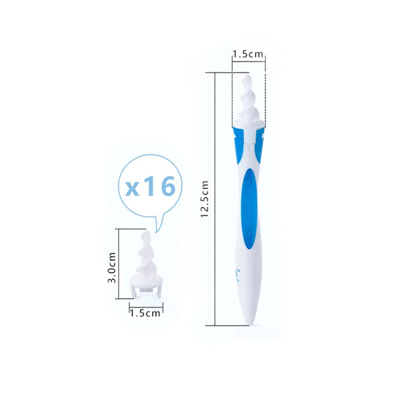 Spiral Silicone Ear Wax Remover Cleaner Set Personal Soft Cleaning Beauty Health Care Scoop Tools