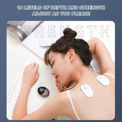 Mini Smart Home Electric Cervical Spine Shoulder and Neck Massager USB Charging Stimulator to Relieve Fatigue
