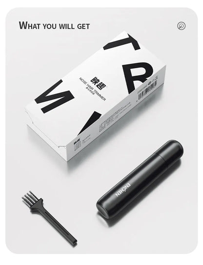 Portable Painless Ear and Nose Hair Trimmer for Men and Women Battery-Operated Personal Care Device