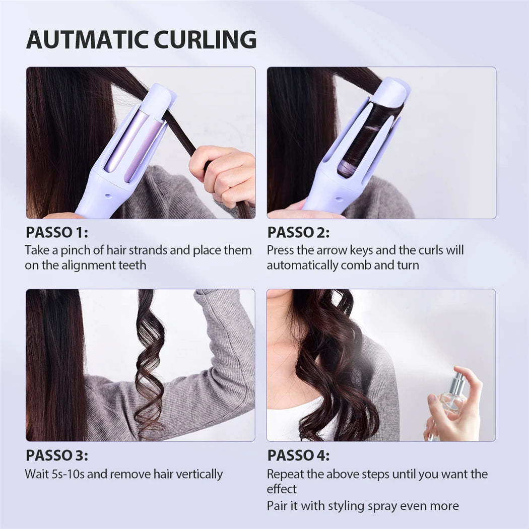 Automatic 32mm Professional Auto Rotating Ceramic Hair Curler Roller Curling Iron Wand Hair Waver