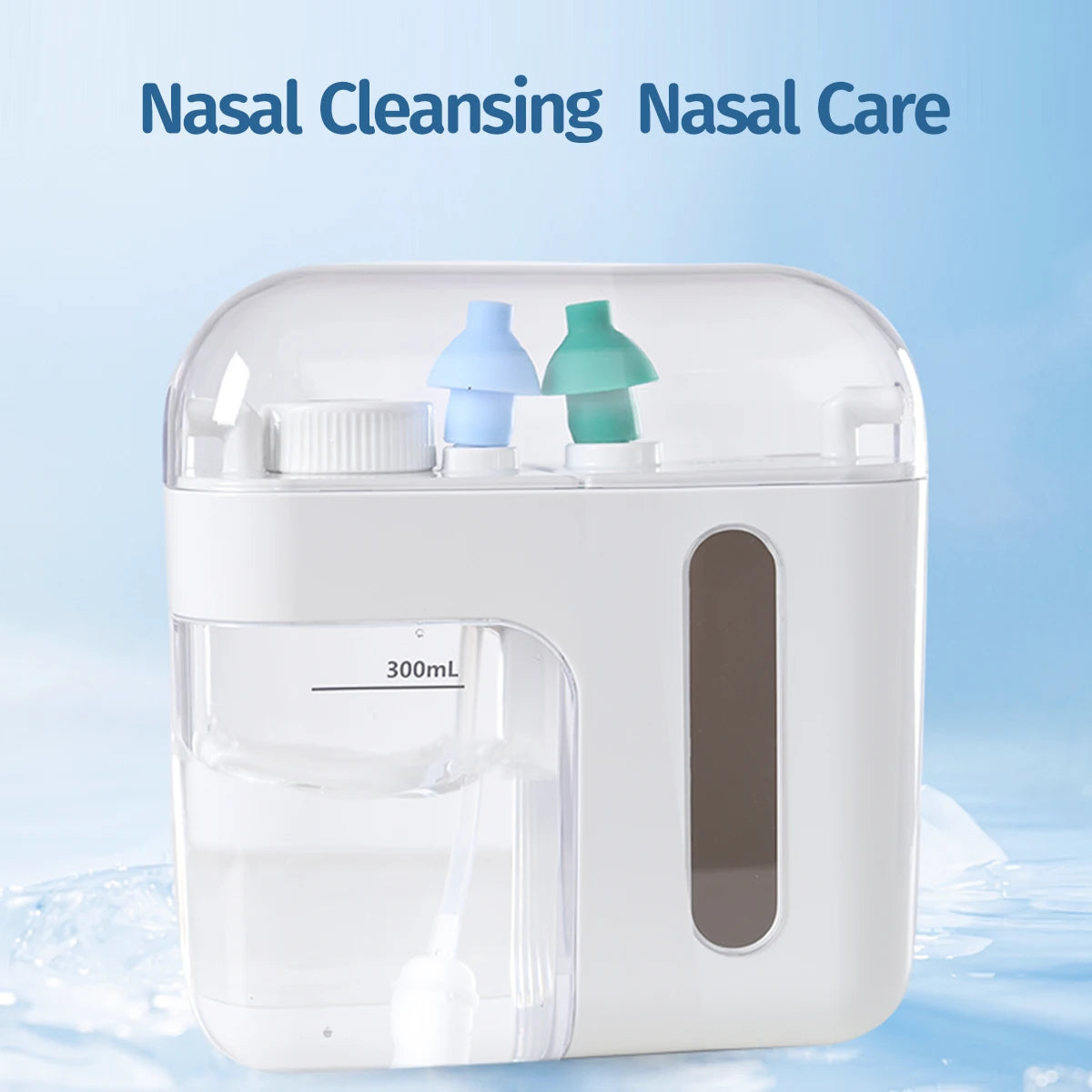 Nasal Wash Positive and Negative Pressure Nose Cleaner Nasal Irrigator Neti Pot for Adults and Children Double Pressure Health Care Device