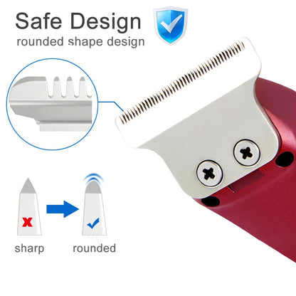 Mini Portable Electric Hair Trimmer Clipper Small Head and Beard Shaver Barber Style Tool for Haircuts and Trimming