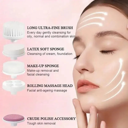 Multifunctional Electric 5 In 1 Facial Cleansing Brush Beauty Massager Deep Cleansing Massage Skin Gentle And Effective Skin Care