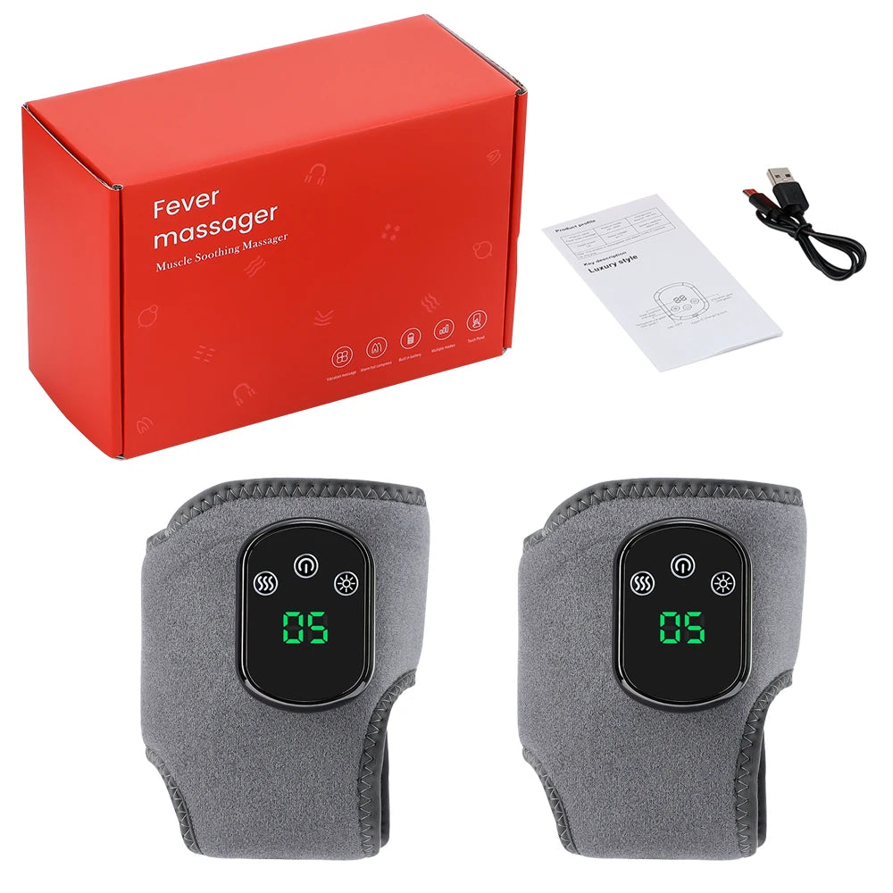 Infrared Electric Vibration Hot Compress Therapy Ankle Foot Massager Support Brace for Joint Sprain Pain Relief