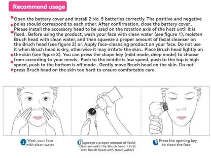 Multifunctional Electric 5 In 1 Facial Cleansing Brush Beauty Massager Deep Cleansing Massage Skin Gentle And Effective Skin Care