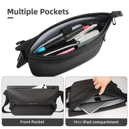 Stylish Waterproof Shoulder Messenger Handbag Unisex Crossbody Polyester Side Bags