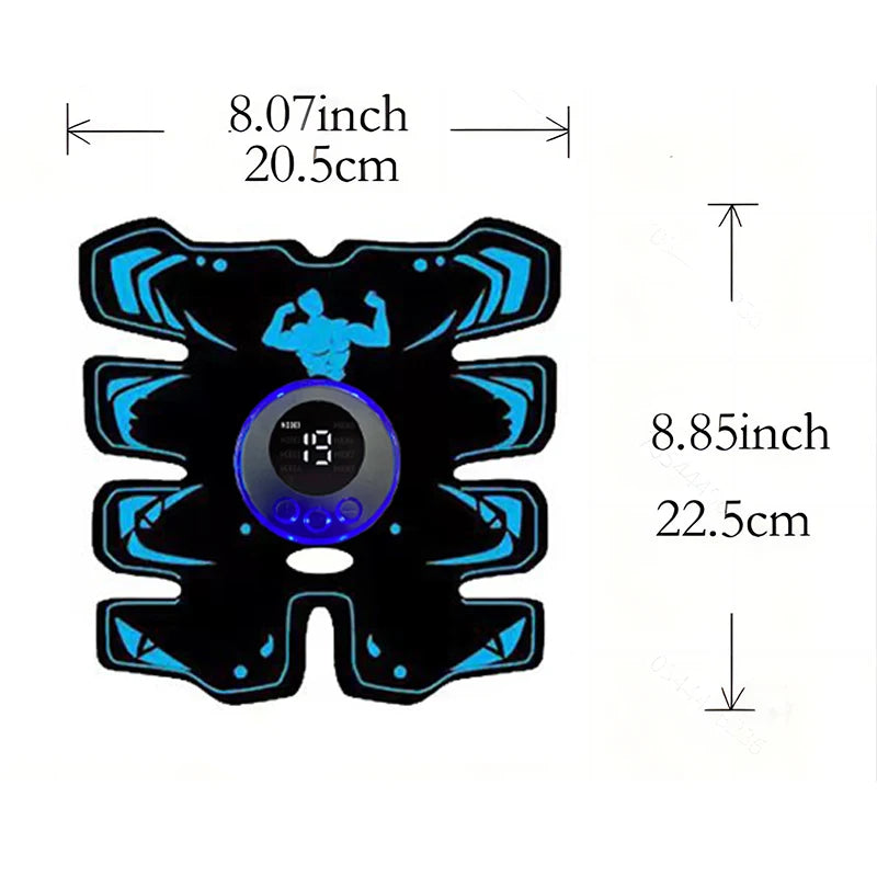 Wireless Smart 3 In 1 USB Rechargeable EMS Muscle Stimulator for Abs Arms Trainer Pad Fitness Abdominal Training Electric Body Slimmer