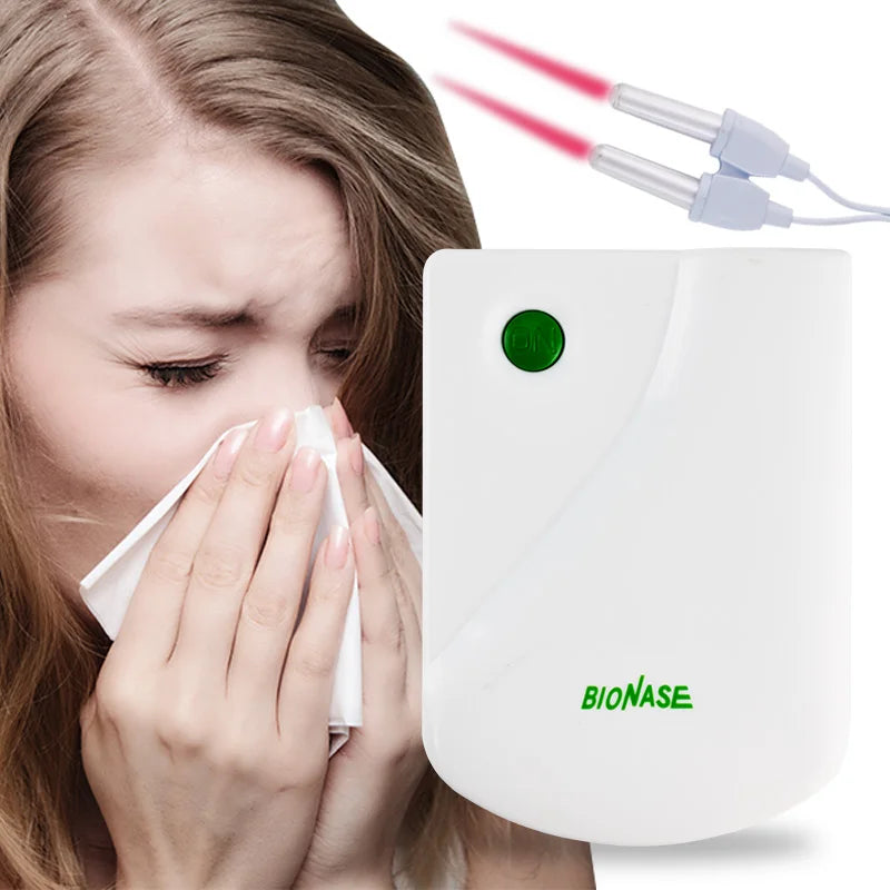 Low Frequency Nose Rhinitis Sinusitis Laser Therapy Cure Pulse Massage Runny Nose Sneezing Hay Fever Treatment Machine