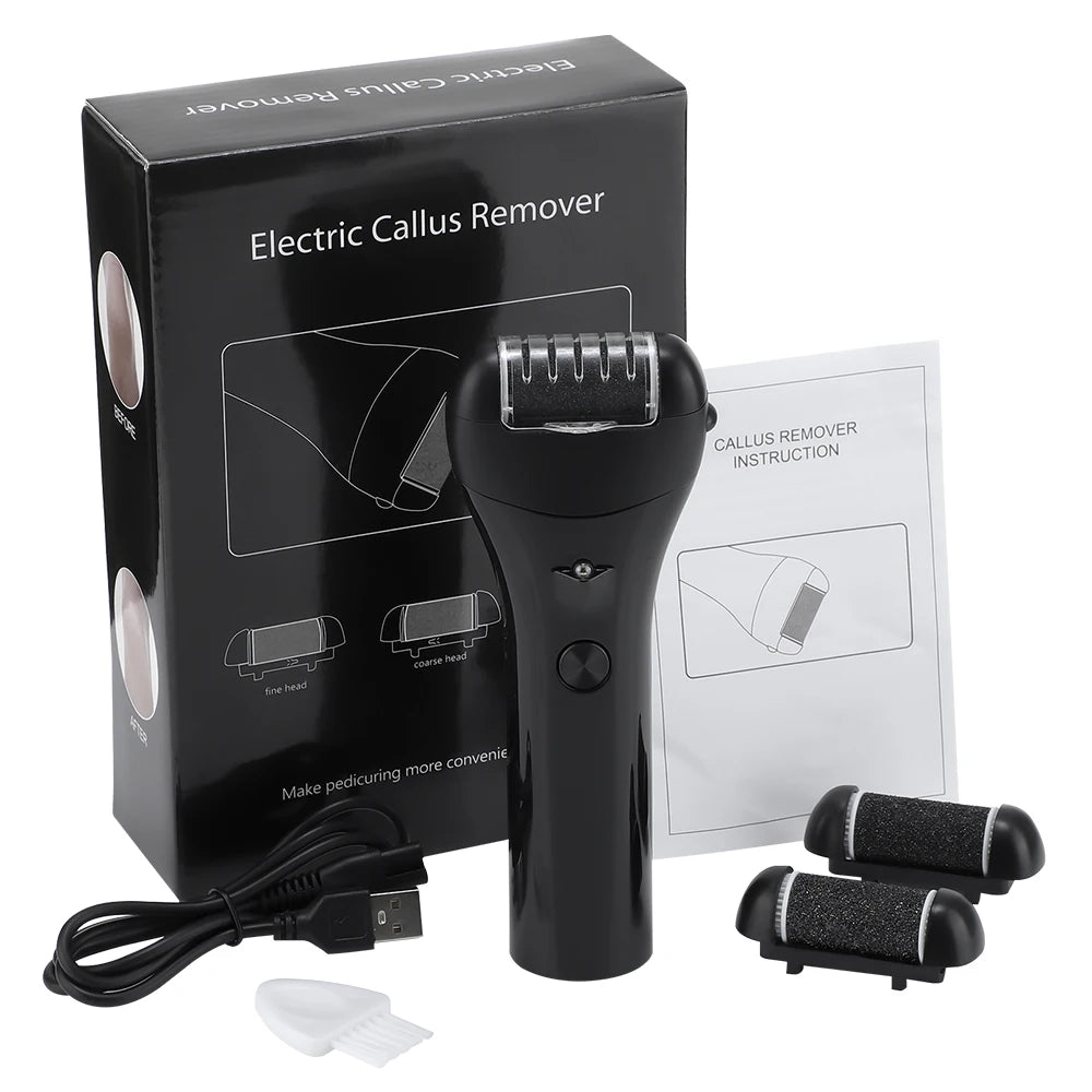 Professional 3-Speed Electric Pedicure Grinding Exfoliator for Heel Callus Foot Dead Skin Scab Remover Feet Repair Care Sander Tool