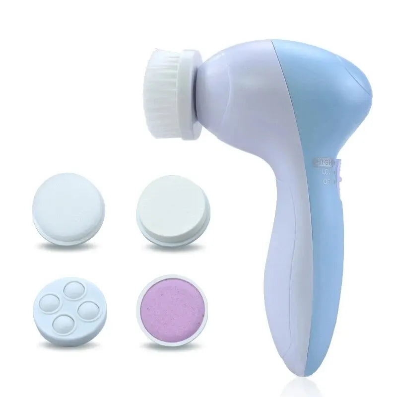 Multifunctional Electric 5 In 1 Facial Cleansing Brush Beauty Massager Deep Cleansing Massage Skin Gentle And Effective Skin Care