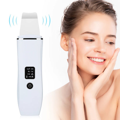 Ultrasonic Ion Deep Face Cleaning Skin Scrubber Blackhead Remover Acne Pore Cleaner Facial Shovel Beauty Tool