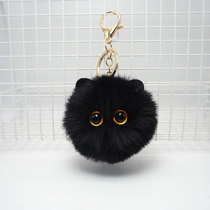 Fashion Cute Plush Cat Keychain Pendant Cartoon Doll Toy Keyring for Kids Adults Bag Ornament Accessories Gifts