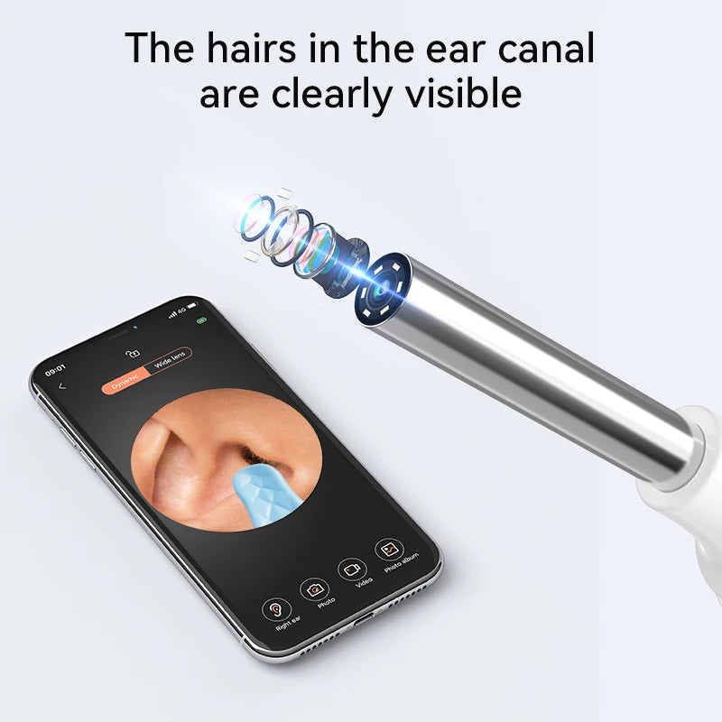 Wonderful Ear Cleaner Wax Remover with Camera Endoscope for iPhone iPad Android Ear Stick Silicone Spoon Personal Health Care Tools