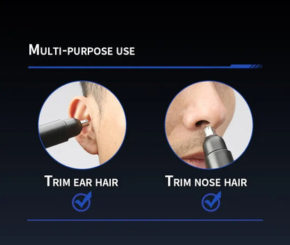 Portable Painless Ear and Nose Hair Trimmer for Men and Women Battery-Operated Personal Care Device
