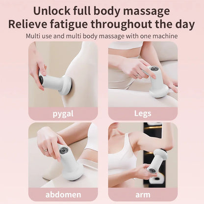 Wireless Full Body Fat Cellulite Remover Massager with 5 Massage Heads Beauty Body Sculpting Device