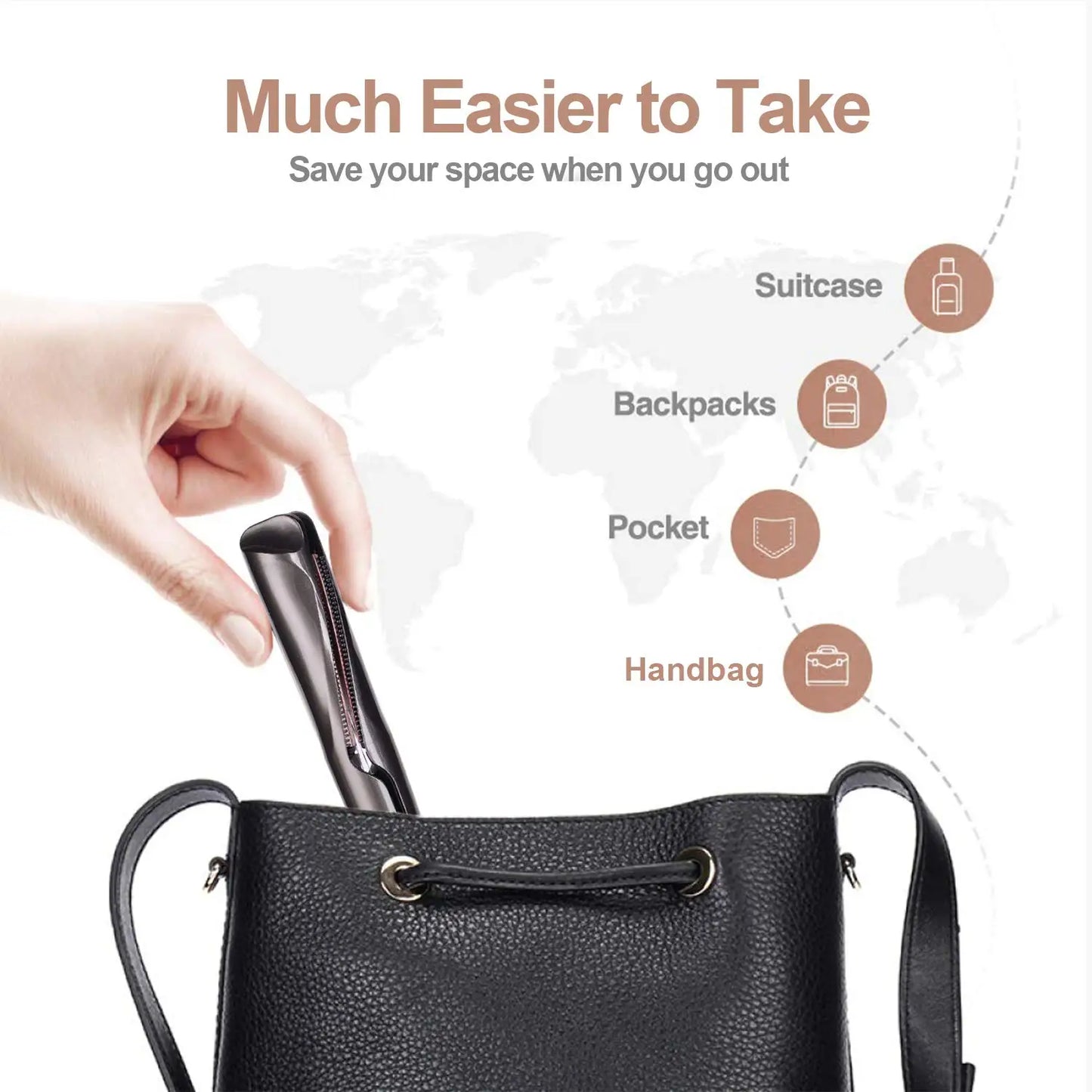 Professional 2 in 1 Negative Ion Twist Hair Straightener and Curler Straightening Curling Iron Fast Heating Hair Styling Tool