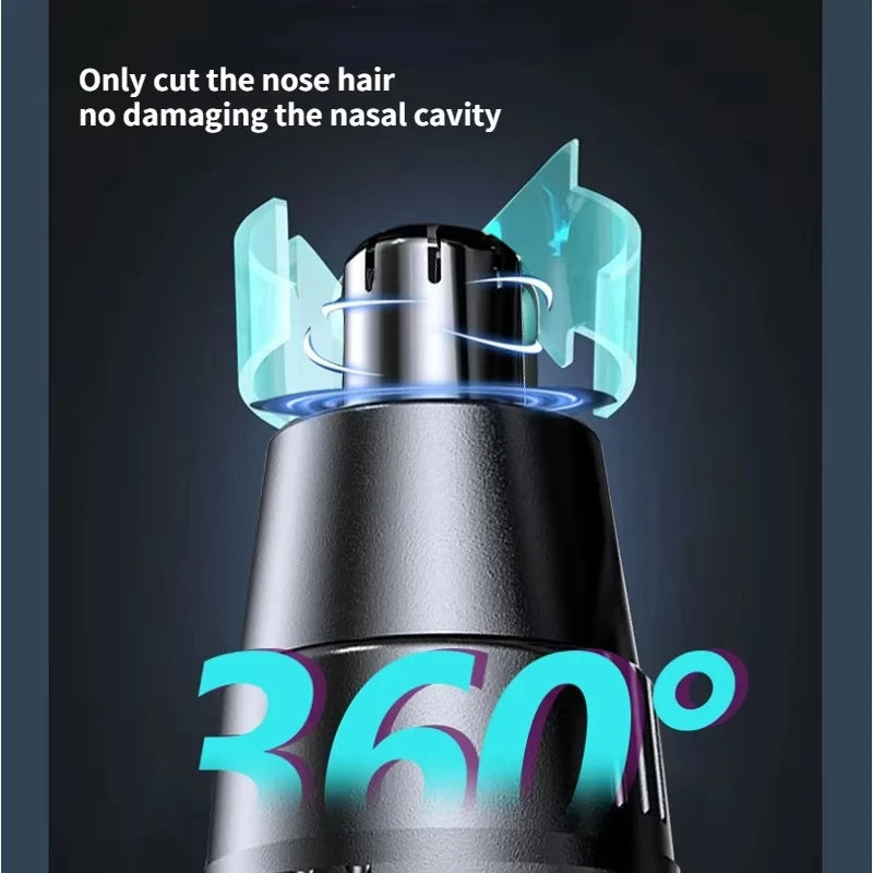 Low Noise Powerful Electric Nose and Ear Hair Trimmer Remover for Men and Women - High Torque Motor Perfect for Hair Removal