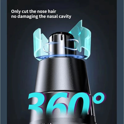 Low Noise Powerful Electric Nose and Ear Hair Trimmer Remover for Men and Women - High Torque Motor Perfect for Hair Removal