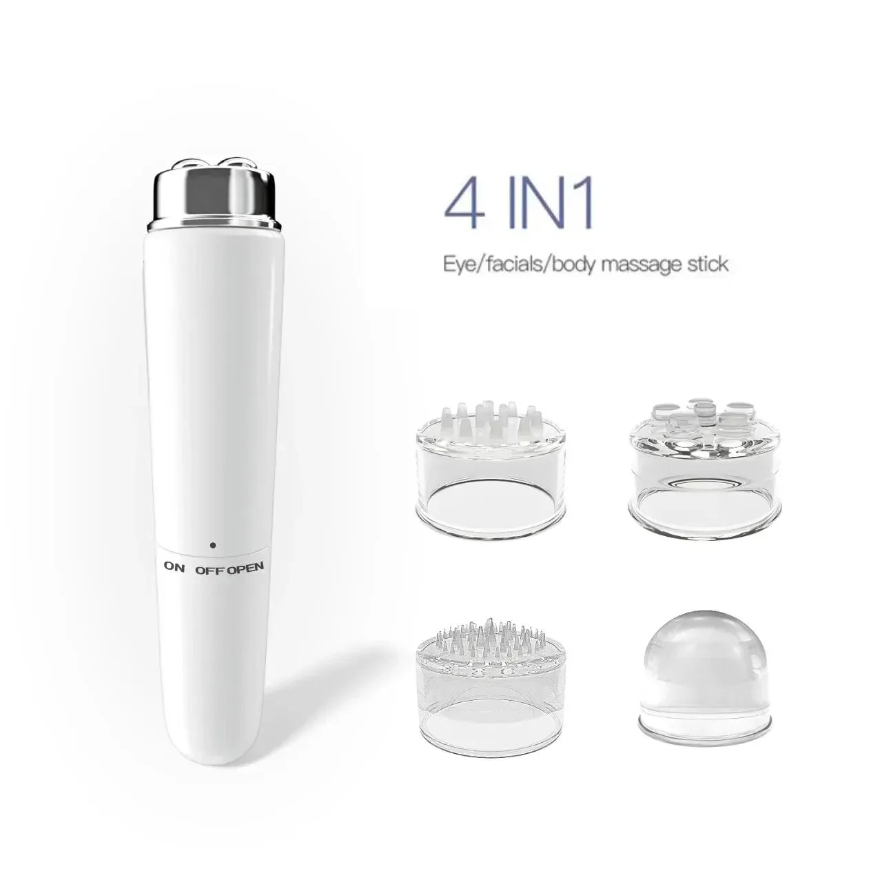 Mini Portable Electric Micro Vibration Facial and Eye Beauty Massager for Dark Circles Eye Bags Puffiness Remover Muscle Relaxation