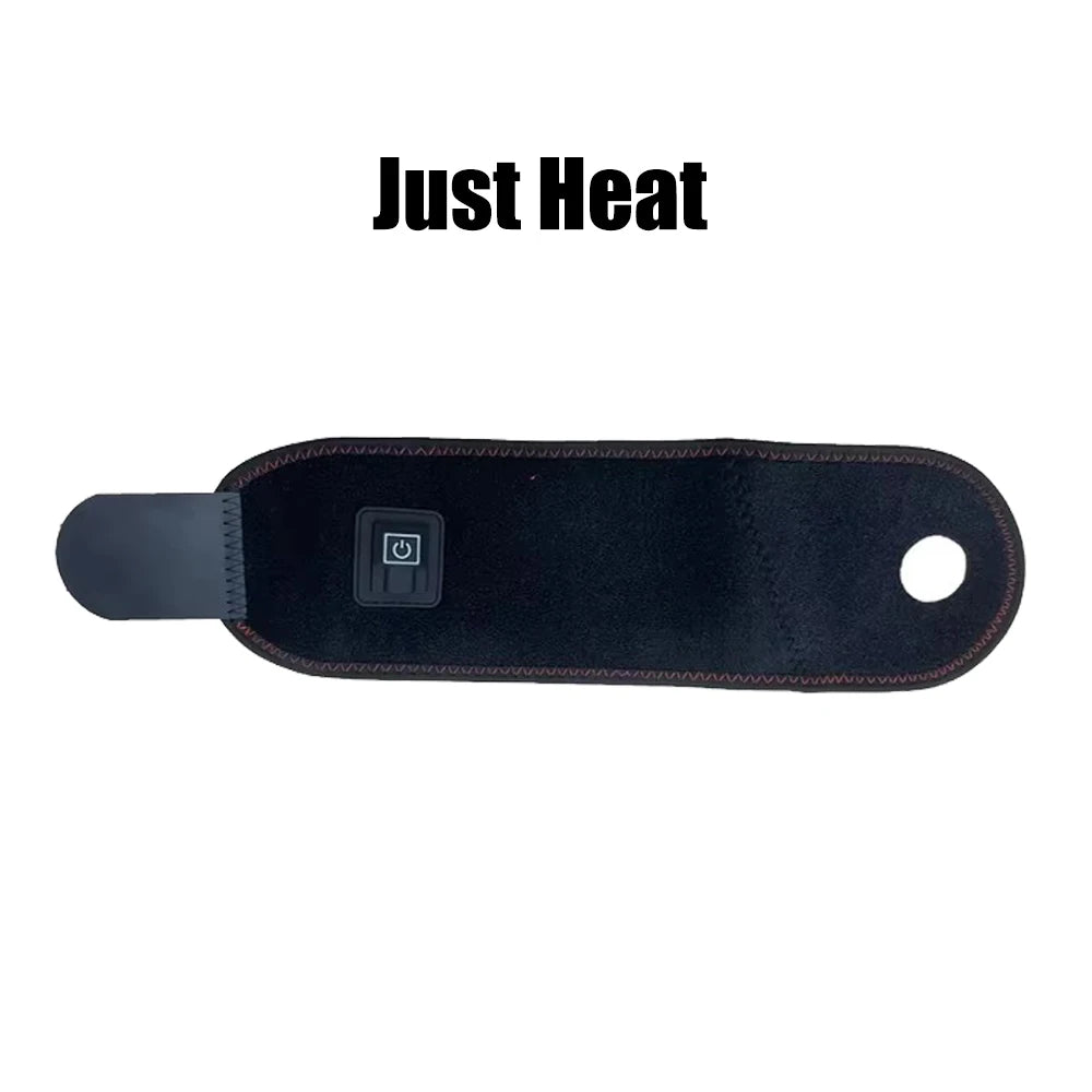 USB Electric Heating Wrist Vibration Strap Massager Three Gear Hot Compress Wrist Support Brace to Relieve Tendonitis