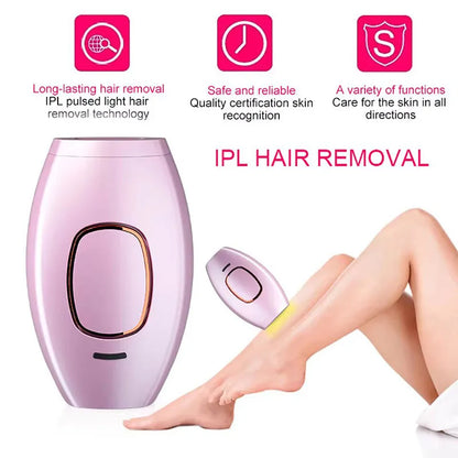 Women's Nano Permanent Painless Hair Removal IPL Laser Depilator Body Bikini Epilator 500,000 Flash Pulses Personal Care Home Use Device