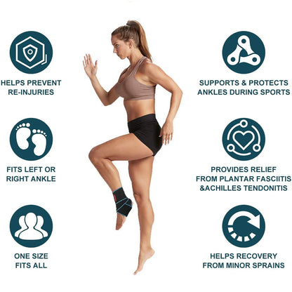 Professional Sports Ankle Strain Wraps Bandages For Fitness Running Elastic Ankle Support Brace Protector 1pc