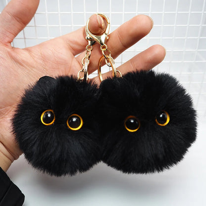 Fashion Cute Plush Cat Keychain Pendant Cartoon Doll Toy Keyring for Kids Adults Bag Ornament Accessories Gifts