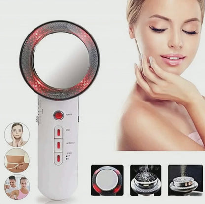 Ultrasonic 3 In 1 Infrared EMS Cavitation Facial Lifting and Body Slimming Weight Loss Massager Galvanic Lipo Fat Burner Machine