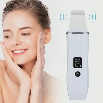 Ultrasonic Ion Deep Face Cleaning Skin Scrubber Blackhead Remover Acne Pore Cleaner Facial Shovel Beauty Tool